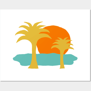 Sunset Palm Beach Posters and Art